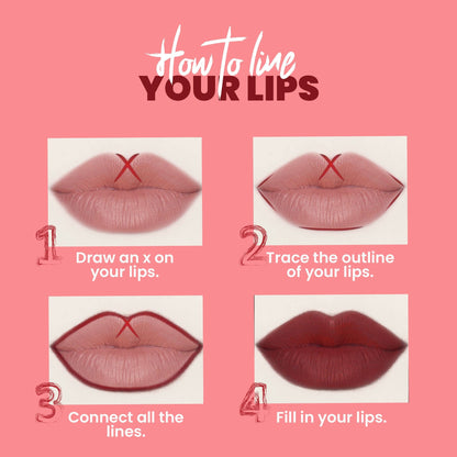 MARS Cosmetics Matte Lip Liner Pack of 10 - Set B