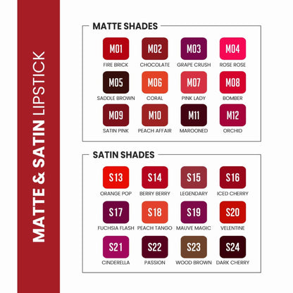 VERYMISS Matte & Satin Lipstick - S13 Orange Pop
