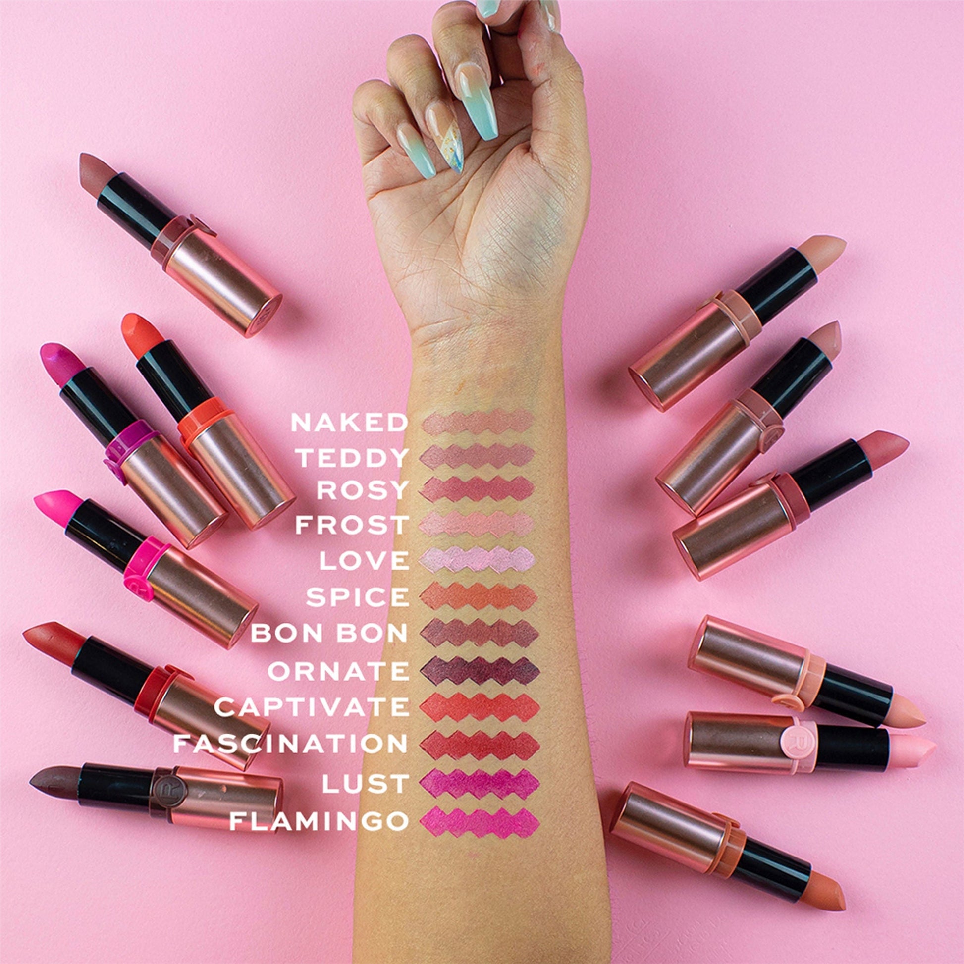 Revolution Powder Matte Lipstick - Rosy