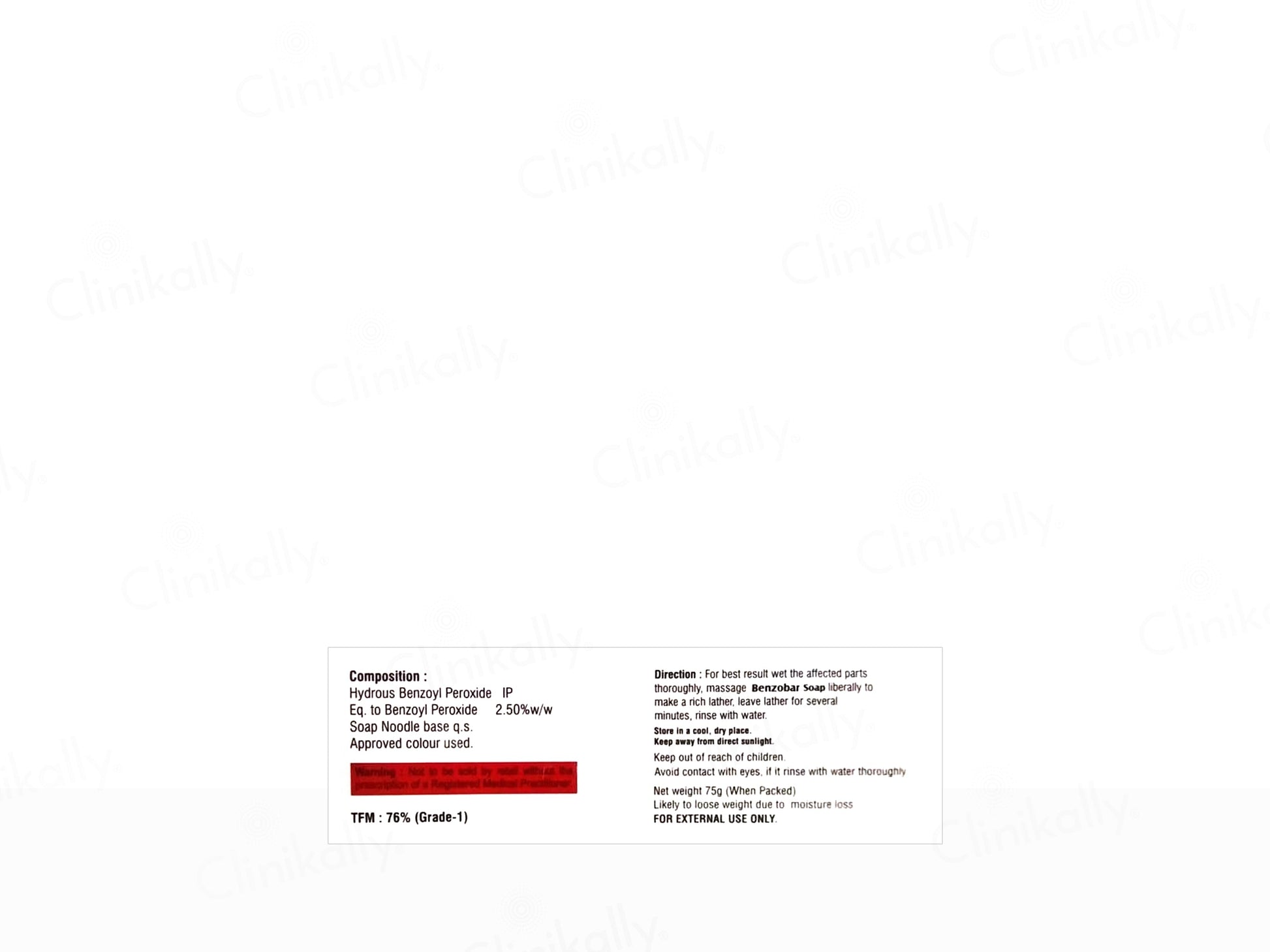 Benzobar Medicated Soap