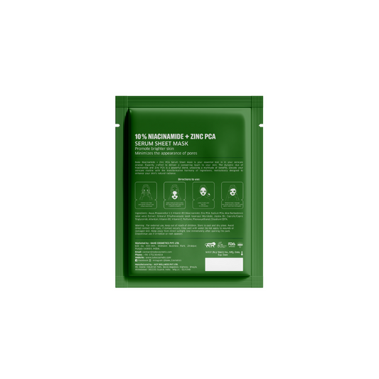 Bake 10% Niacinamide + Zinc PCA Serum Sheet Mask