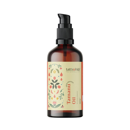 Tattvalogy Tamanu Oil - Cold Pressed, Reduces Scars & Wrinkles, Boosts Collagen, Ideal for Oily Skin