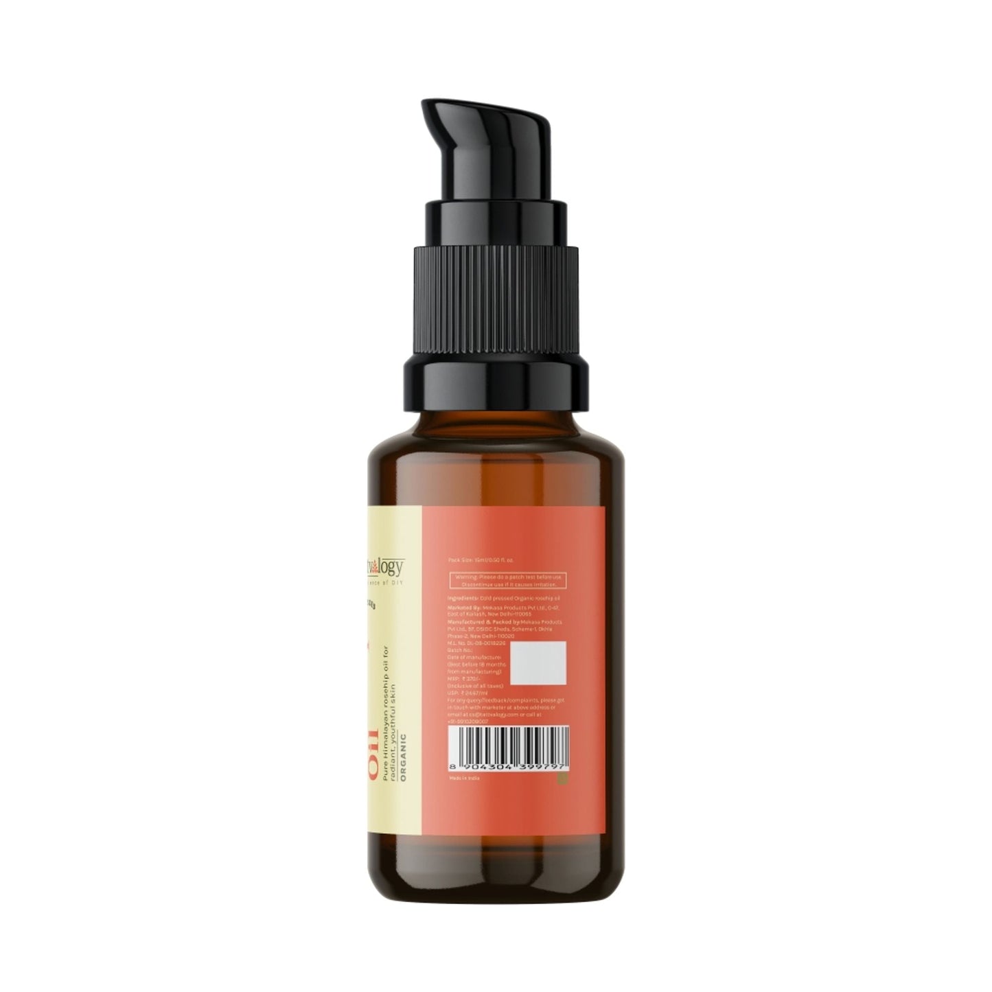 Tattvalogy Raw Rosehip Oil - Vitamin-C Rich, Boosts Collagen, Reduces Hyperpigmentation for Glow