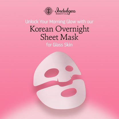Indulgeo Essentials Ginseng PDRN Enriched Bio Collagen Intense Glow Sheet Mask (44g)
