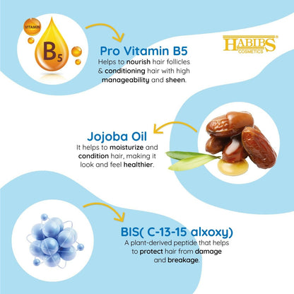 Habibs Professional Hair Shampoo with Jojoba Oil Botanicals For Anti Hair Fall