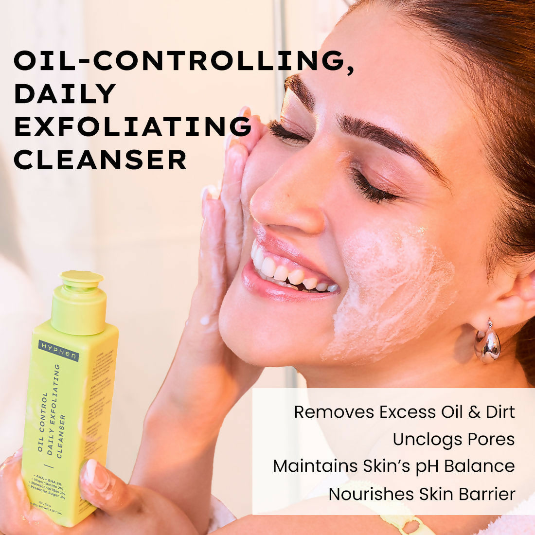 Hyphen By Kriti Sanon CSM (Cleanser, Serum, Moisturizer) Combo Oil to Dry Skin
