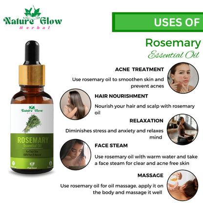 Nature Glow Herbal Rosmerry & Peppermint Hair Oil Combo