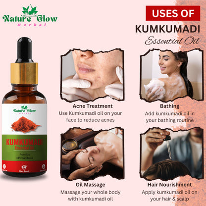 Nature Glow Herbal Kumkumadi & Turmeric Essential Oil Combo