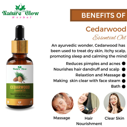 Nature Glow Herbal Lavender & Cedarwood & Turmeric Essential Oil Combo