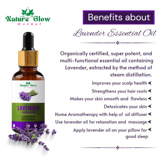 Nature Glow Herbal Lavender & Rosemary & Eucallypatus Essential Oil Combo