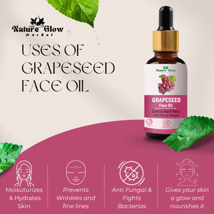Nature Glow Herbal Finest And Freshest Avocado & Grapeseed Facial Oil Combo