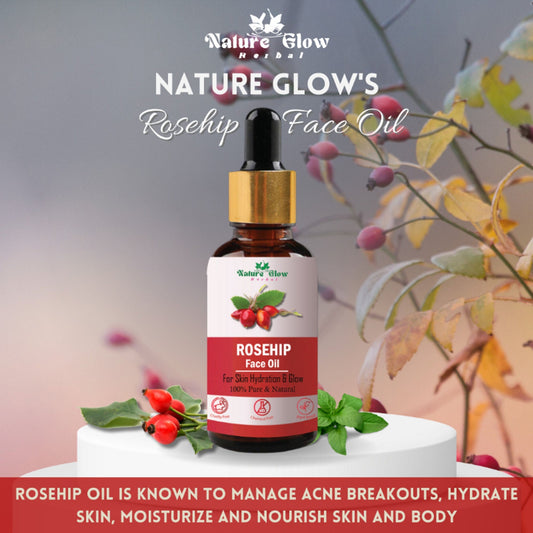 Nature Glow Herbal Rosehip & Jojoba Facial Oil Combo