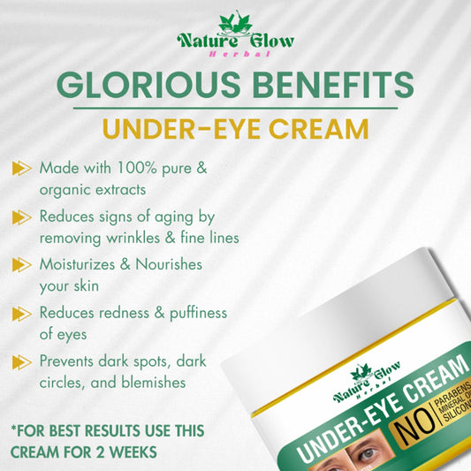 Nature Glow Herbal Under Eye Serum & Eye Cream Combo