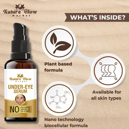 Nature Glow Herbal Under Eye Serum & Eye Cream Combo
