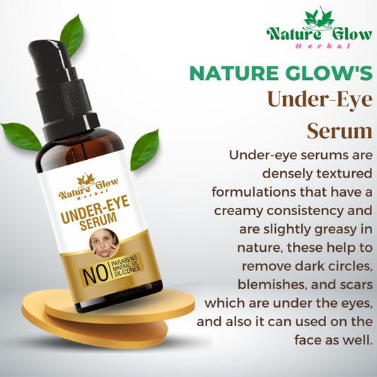 Nature Glow Herbal Under Eye Serum & Bluebery Roll On Combo