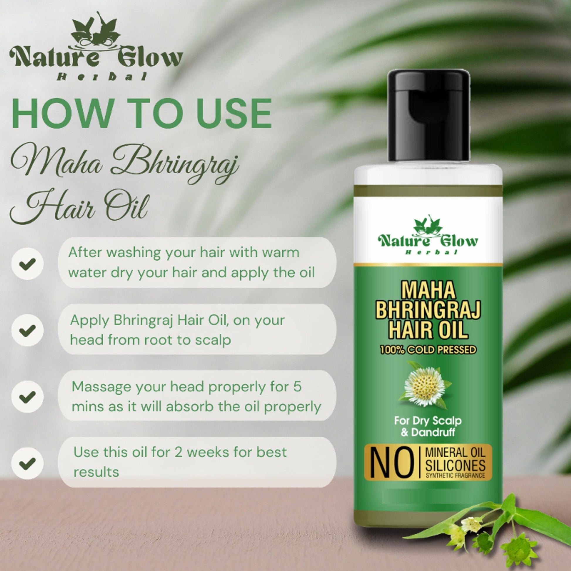 Nature Glow Herbal Neem & Bhringraj Hair Oil Combo