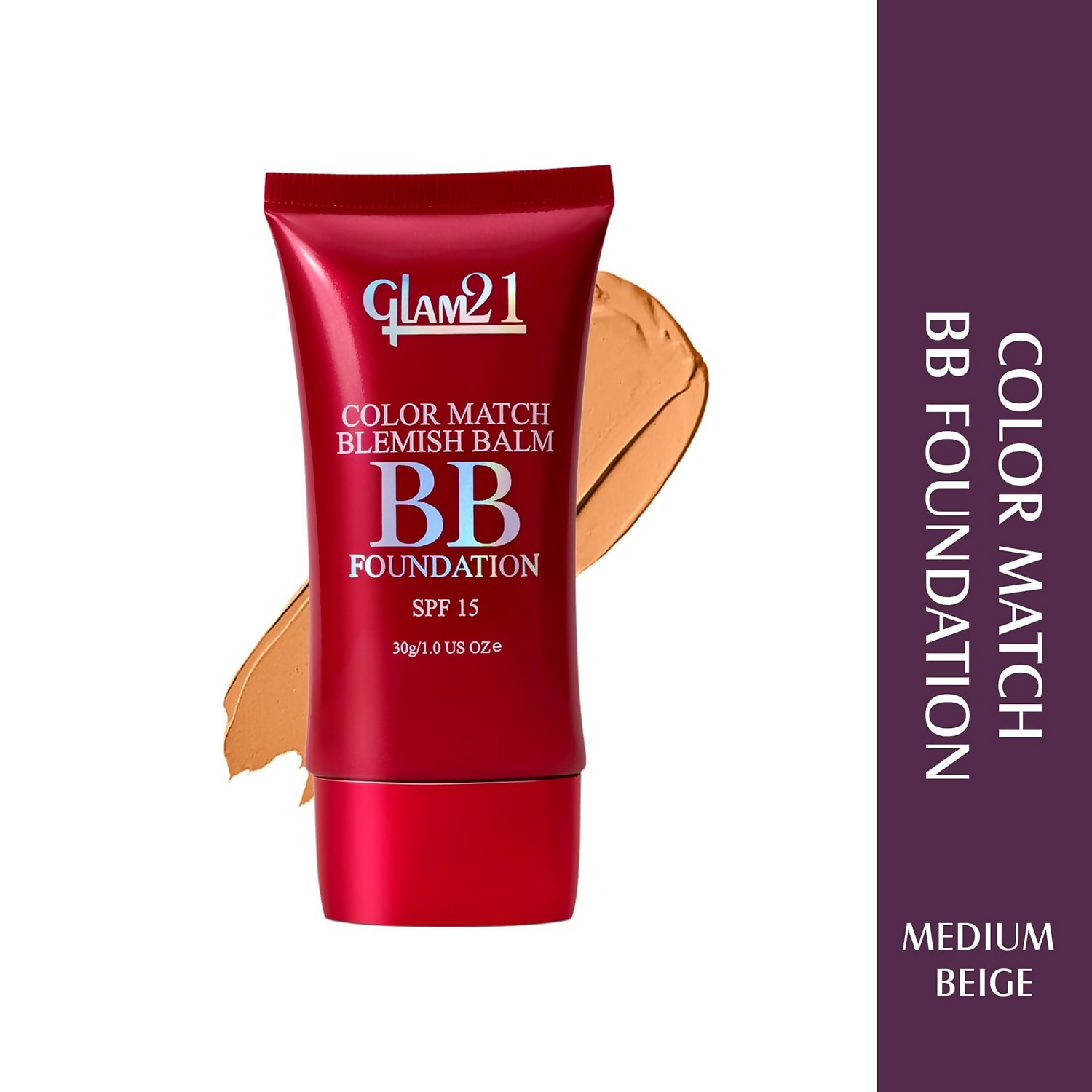 Glam21 Color Match BB Foundation SPF15 - 04 Medium Beige