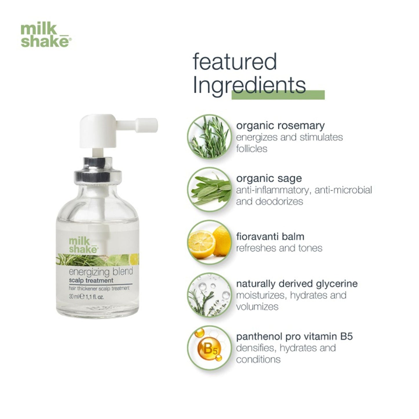 Milkshake Energizing Blend Concentrated Treatment For Hair Loss & Fragile Hair - No-Rinse Serum