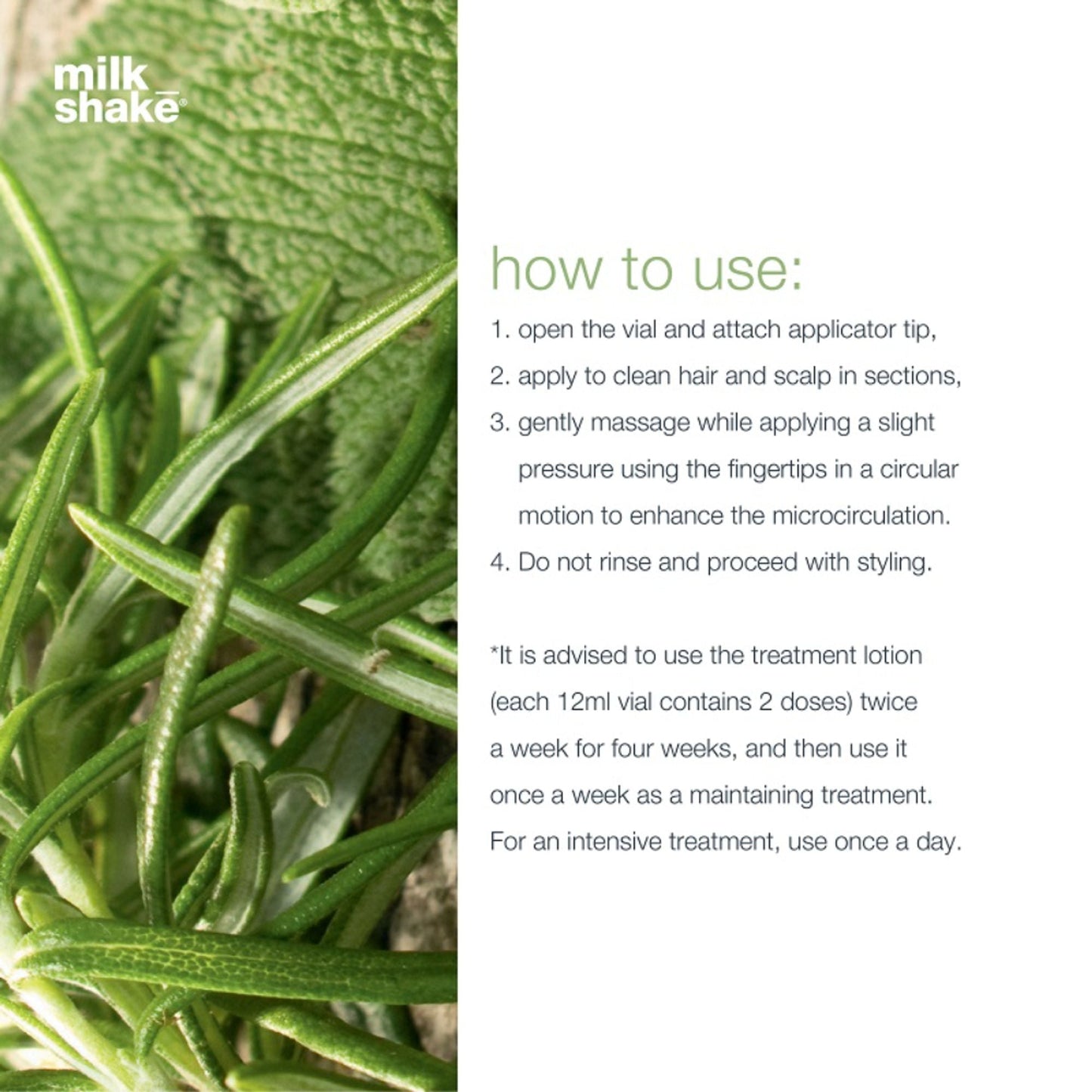 Milkshake Energizing Blend Concentrated Treatment For Hair Loss & Fragile Hair - No-Rinse Serum