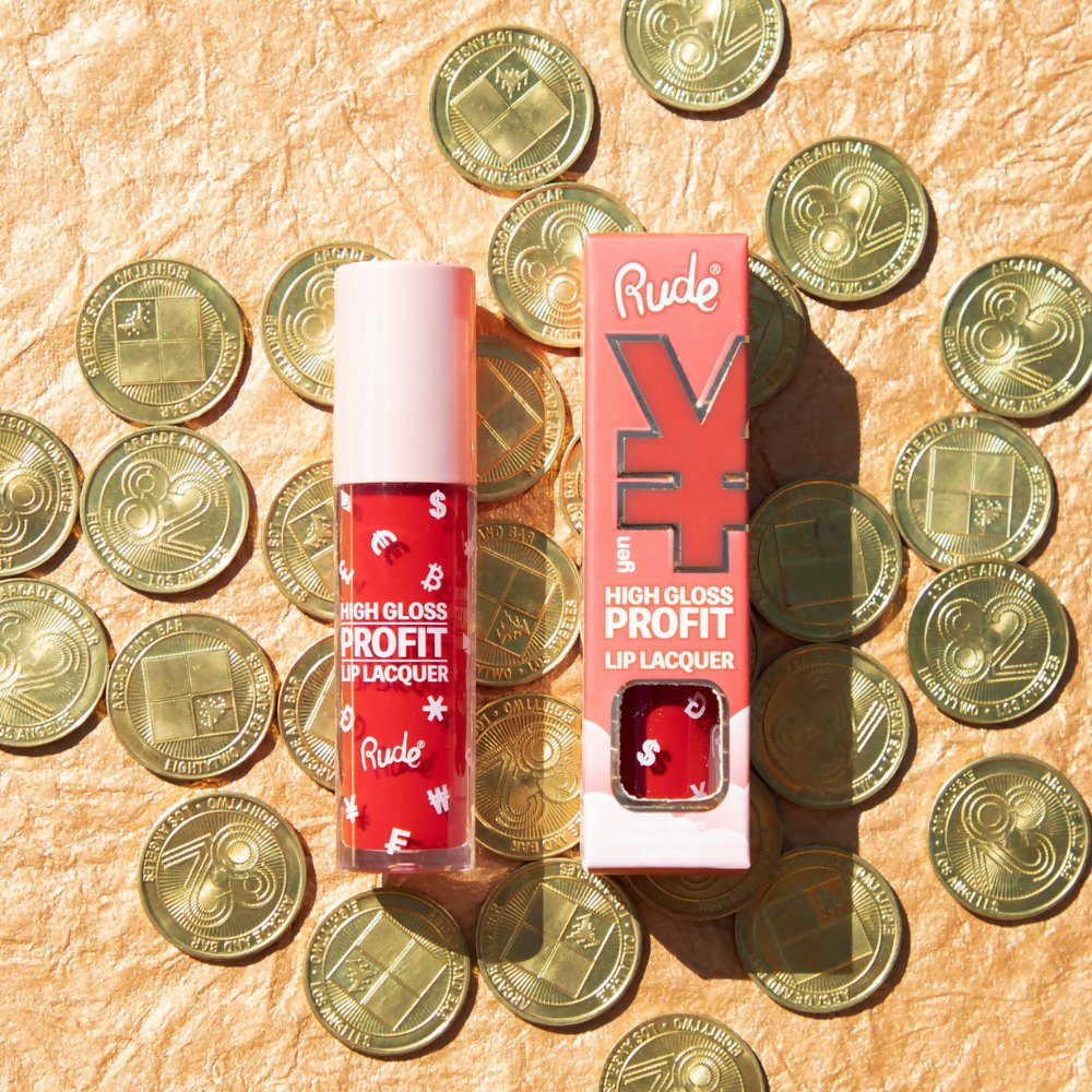 Rude Cosmetics High Gloss Profit Lip Lacquer - Yen