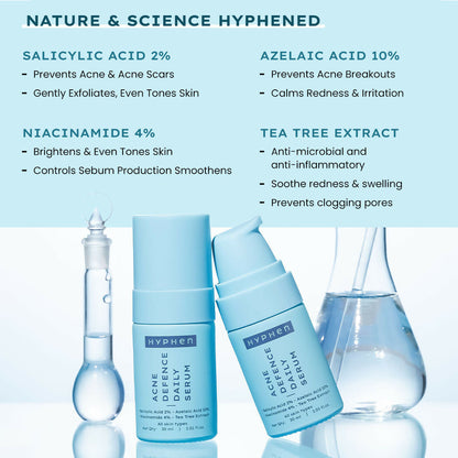 Hyphen By Kriti Sanon Acne Defence Daily Serum With 2% Salicylic Acid For Active Acne & Breakouts