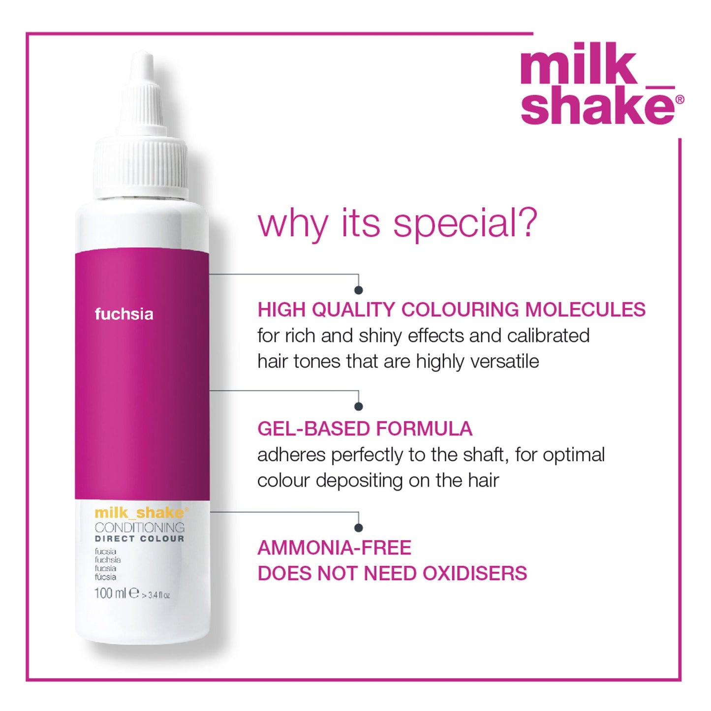 Milkshake Ammonia Free Conditioning Direct Color - Fuchsia
