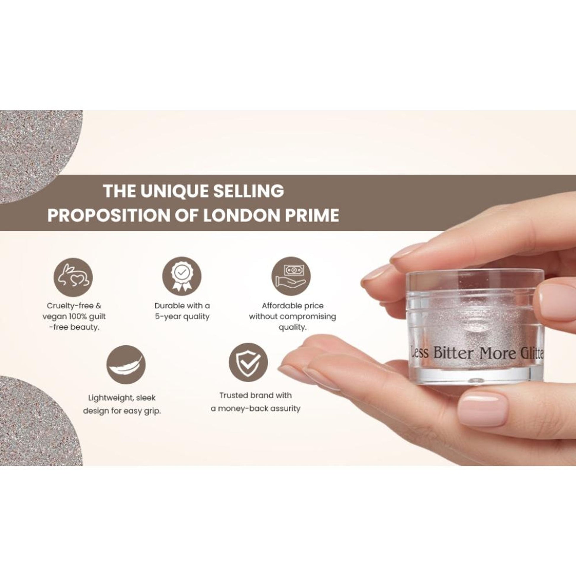 London Prime Makeup Glitter - Silver