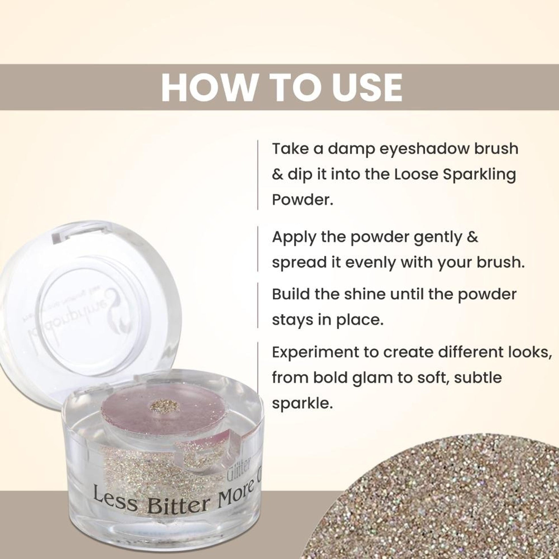 London Prime Makeup Glitter - White Gold