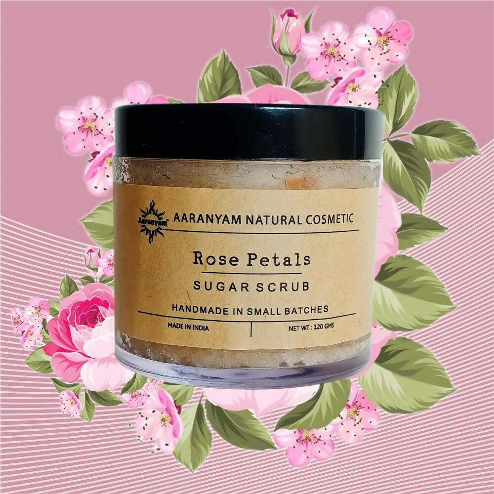 Aaranyam Rose Petals Sugar Scrub For Face & Body