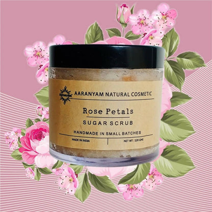 Aaranyam Rose Petals Sugar Scrub For Face & Body