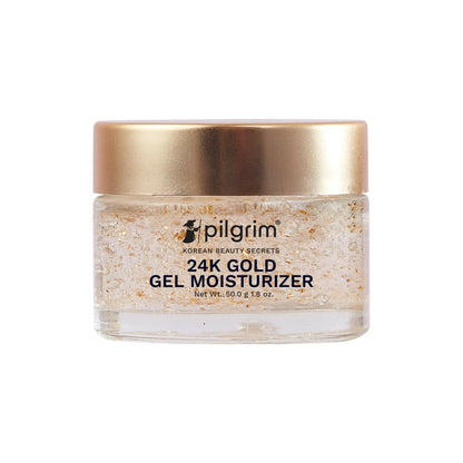 Pilgrim 24k Gold Gel Moisturizer, Reduces Dark Spots, Gives Luxurious Glow, Non-greasy