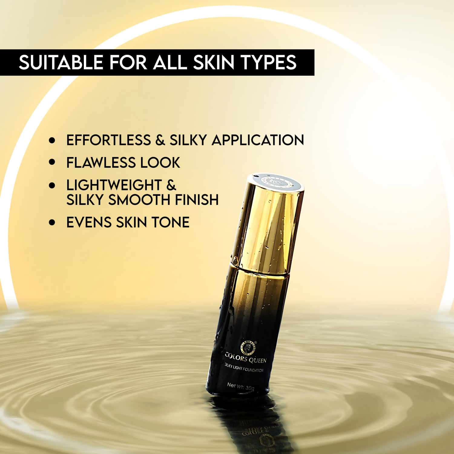 Colors Queen Silky Light Foundation - 03 Natural Beige
