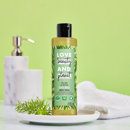 Love Beauty And Planet Tea Tree Peppermint & Vetiver Clarifying Shampoo