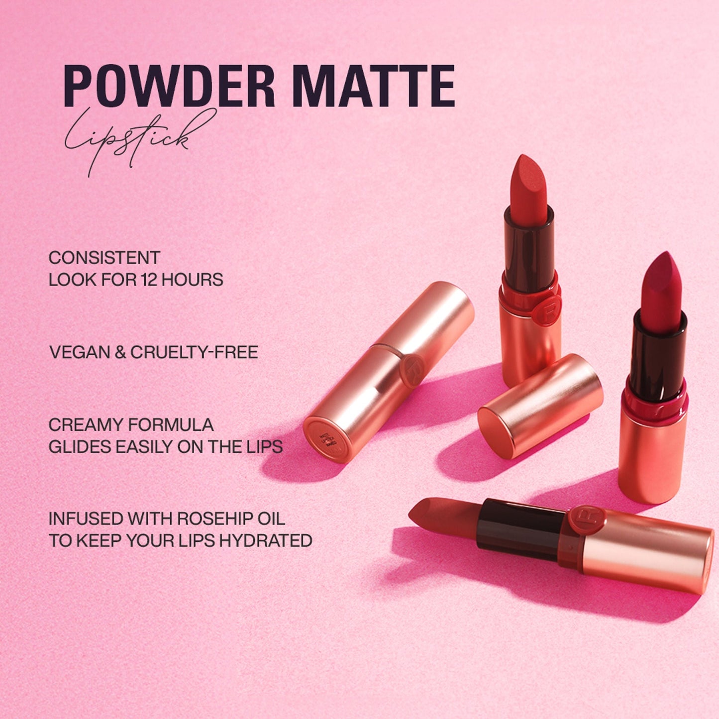 Revolution Powder Matte Lipstick - Lust