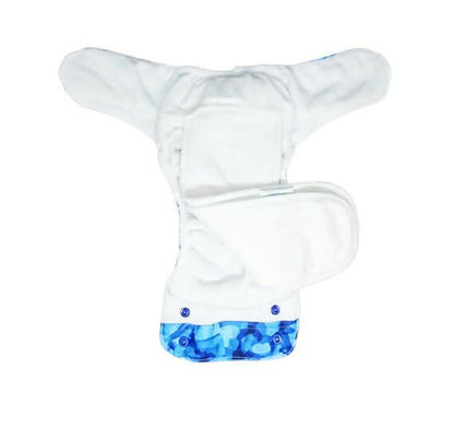 Kindermum Nano Aio Cloth Diaper With 2 Organic Cloth Inserts- Aqua For Kids