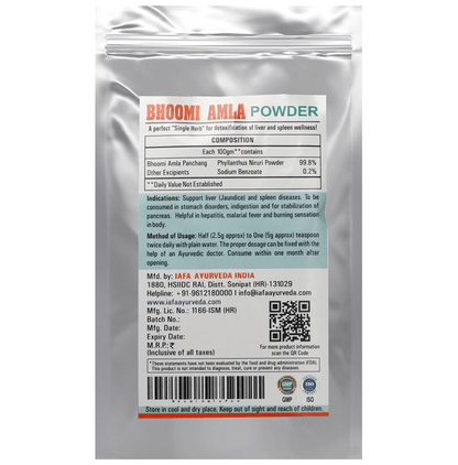 Iafa Ayuveda Bhoomi Amla Powder