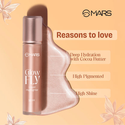 MARS Cosmetics Glow Fly Liquid Highlighter - 01-Winged Rose