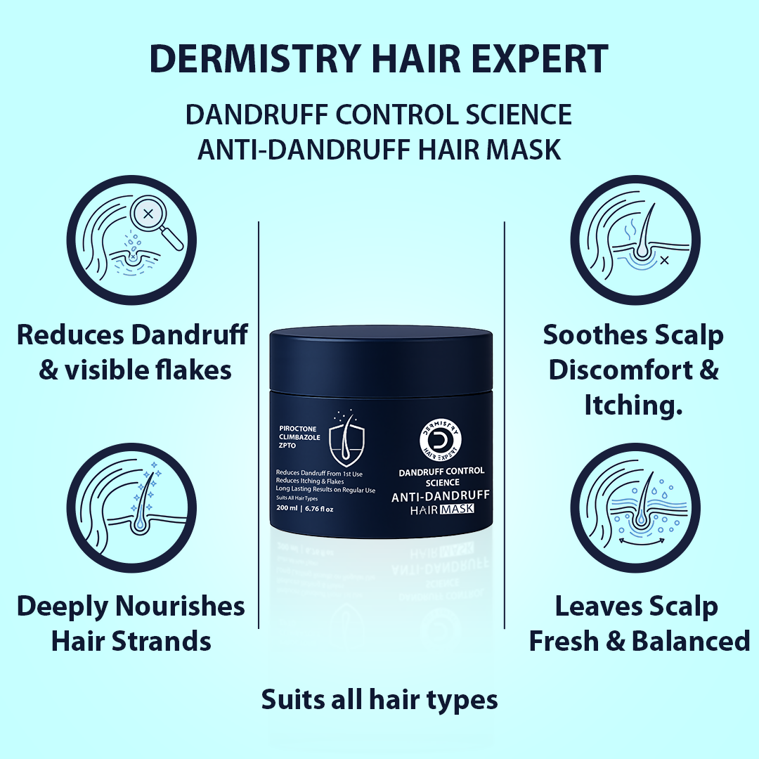 Dermistry Anti-Dandruff Control Hair Mask & Serum Combo