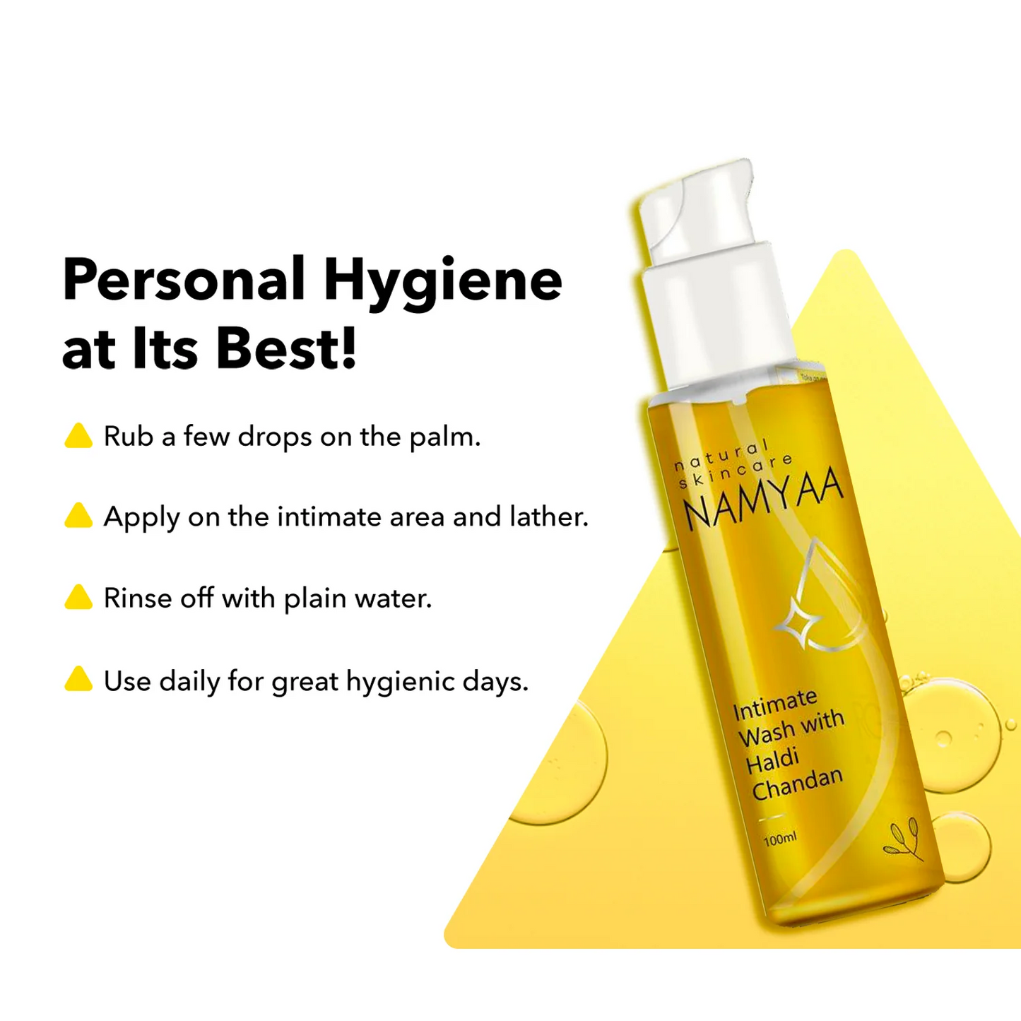 Namyaa Haldi Chandan Intimate Hygiene Wash | pH Balanced