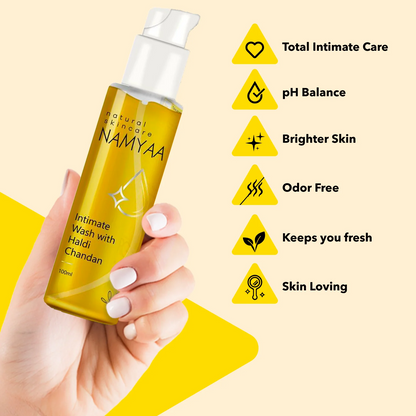 Namyaa Haldi Chandan Intimate Hygiene Wash | pH Balanced