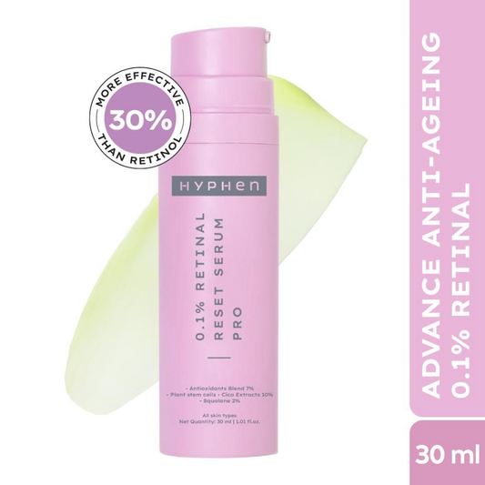 Hyphen By Kriti Sanon 0.1% Retinal Reset Serum Pro Anti Ageing Face Serum, Reduces Fine Lines & Wrinkles, Boosts Collagen
