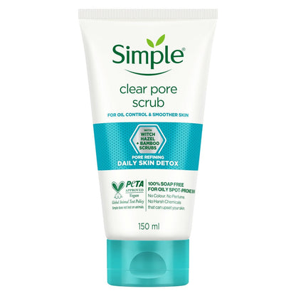 Simple Daily Skin Detox Clear Pore Facial Scrub