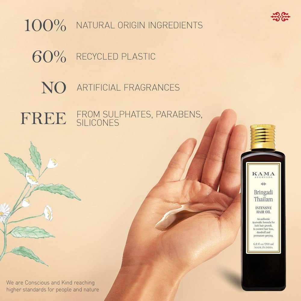 Kama Ayurveda Bringadi Intensive Hair Treatment Oil