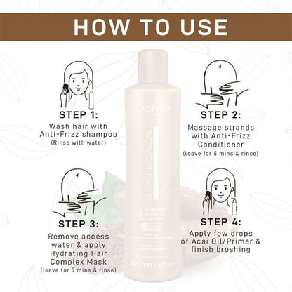 Cadiveu Brasil Cacau Anti Frizz Shampoo-Sulfate Free
