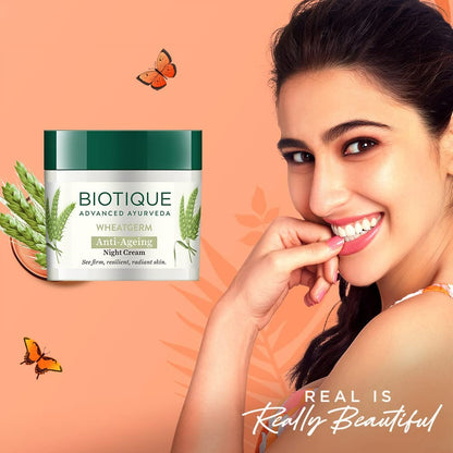 Biotique Advanced Ayurveda WheatGerm Anti-Ageing Night Cream