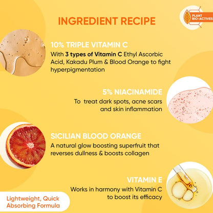 Dot & Key 10% Vitamin C+E Super Bright Face Serum | 5% Niacinamide | Glow Booster