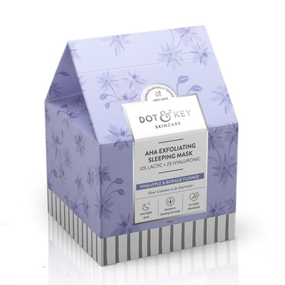 Dot & Key AHA Exfoliating Sleeping Face Mask With Lactic & Hyaluronic Acid