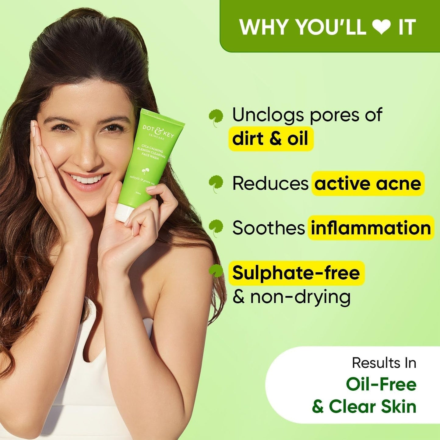 Dot & Key Cica Calming Blemish Clearing Face Wash