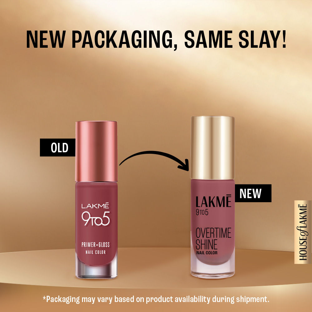 Lakme 9 to 5 Red Alert Primer + Gloss Nail Polish - The Perfect Vibrant Shade