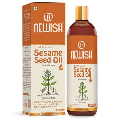Newish Cold Pressed Sesame Oil For Hair & Skin